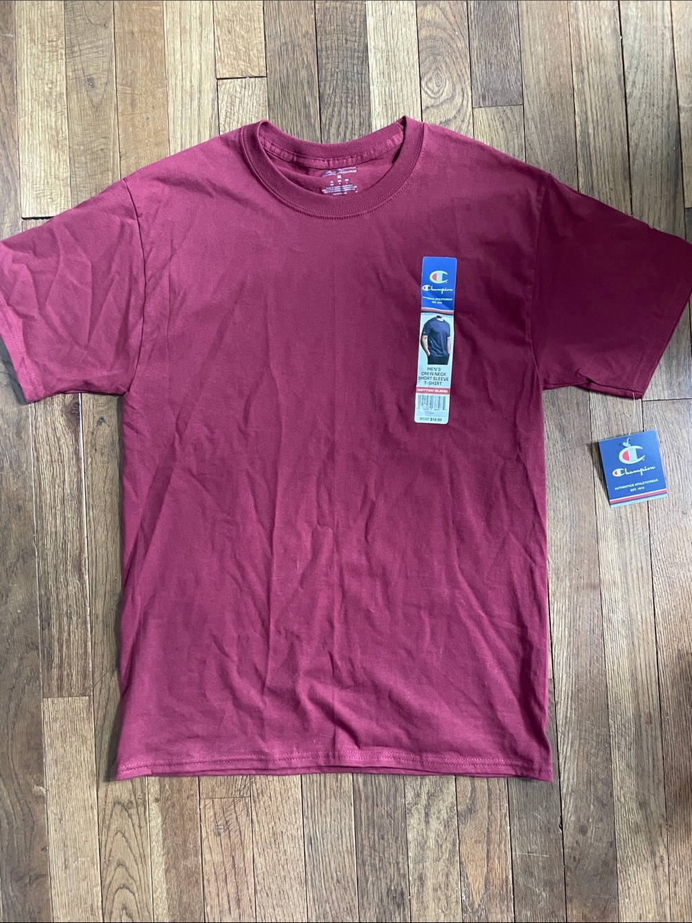 Champion Short Sleeve Crewneck Tee - Maroon NWT